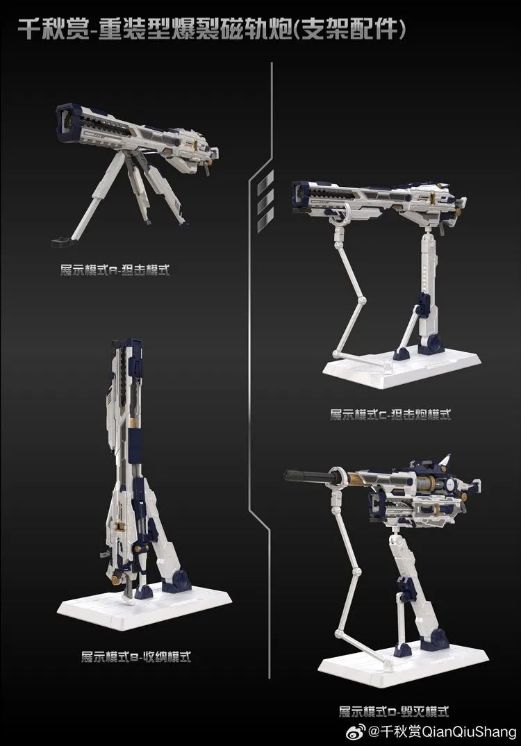 Heavy-Duty Blast Electromagnetic Rail Gun - Model Kit (Purple Version)