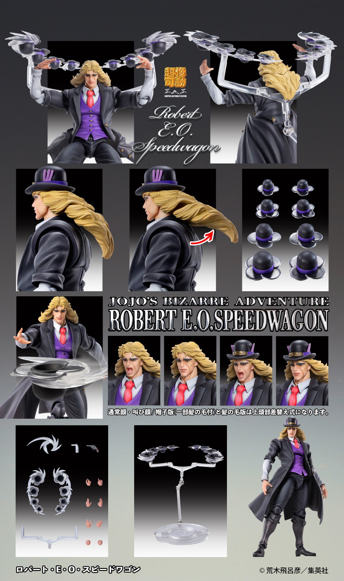 Jojo's Bizarre Adventure Part 1 Phantom Blood: CHOZOKADO FIGURE - Robert E. O. Speedwagon