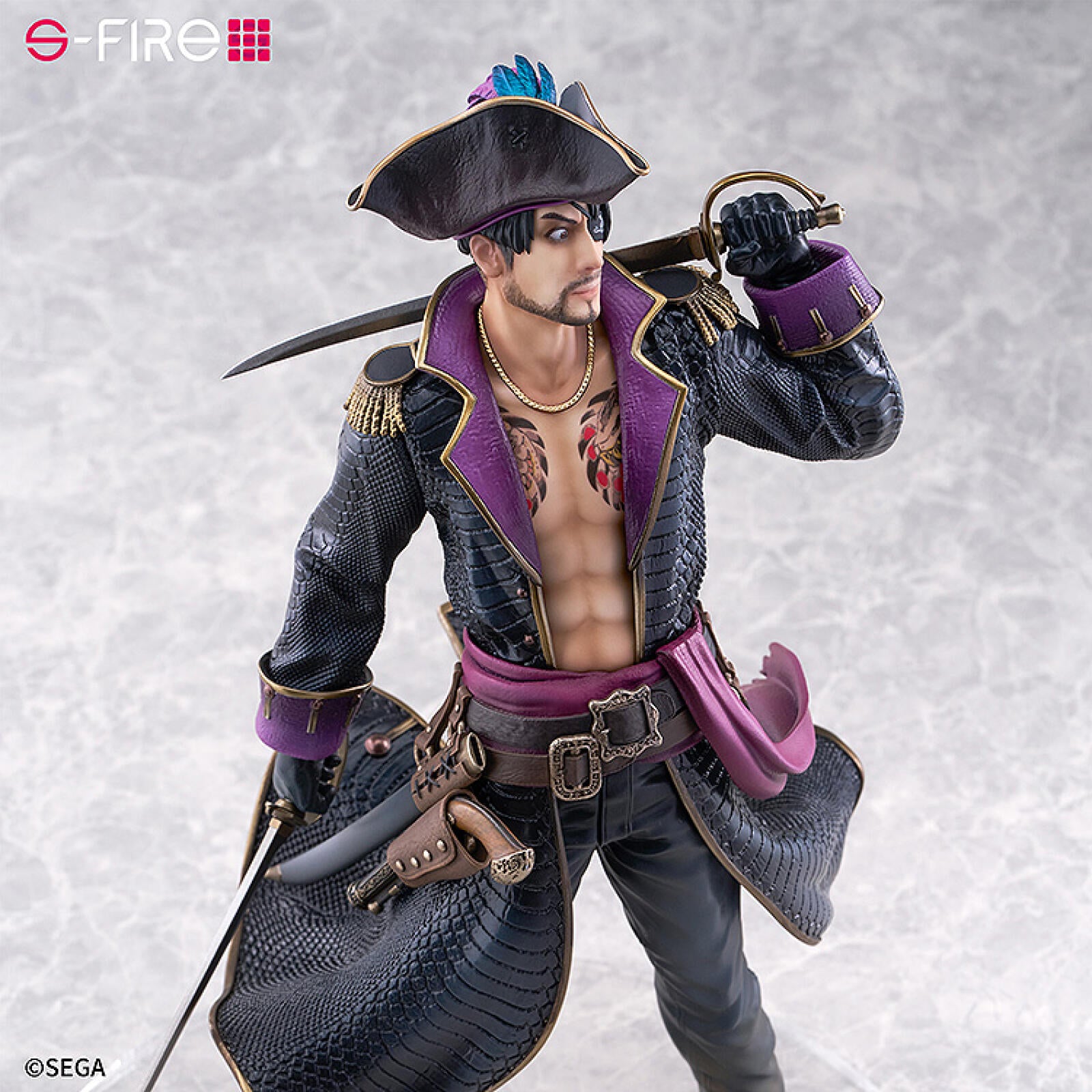 PRE ORDER Like a Dragon, Pirate Yakuza in Hawaii: 1/7 SCALE S-FIRE FIGURE - Goro Majima/ Captain Majima