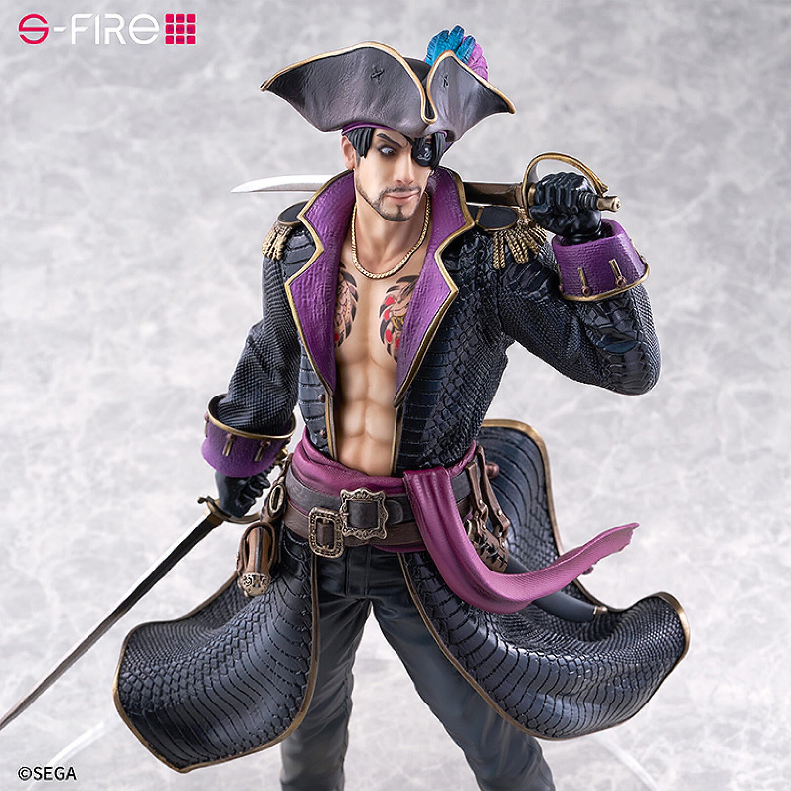 PRE ORDER Like a Dragon, Pirate Yakuza in Hawaii: 1/7 SCALE S-FIRE FIGURE - Goro Majima/ Captain Majima