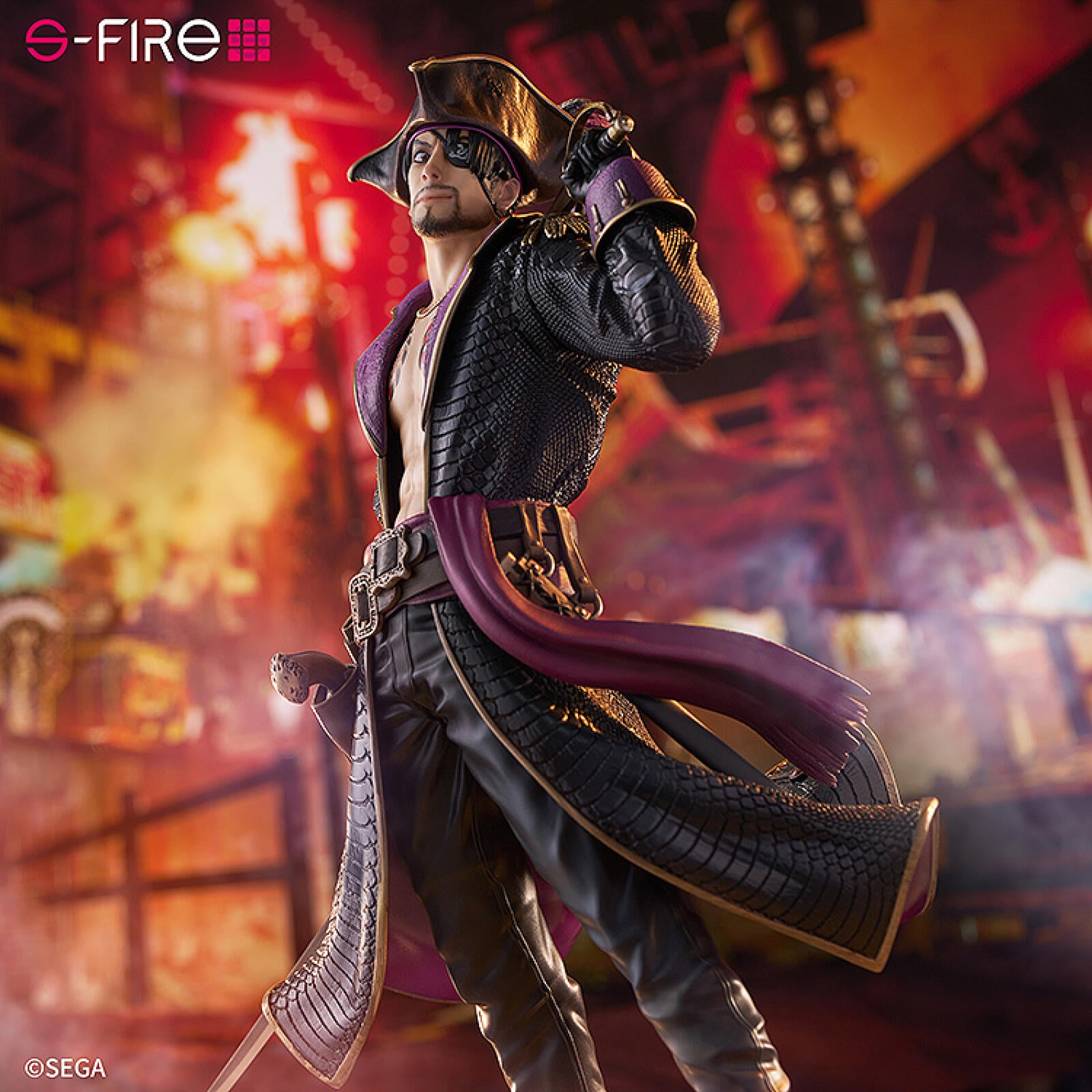 PRE ORDER Like a Dragon, Pirate Yakuza in Hawaii: 1/7 SCALE S-FIRE FIGURE - Goro Majima/ Captain Majima