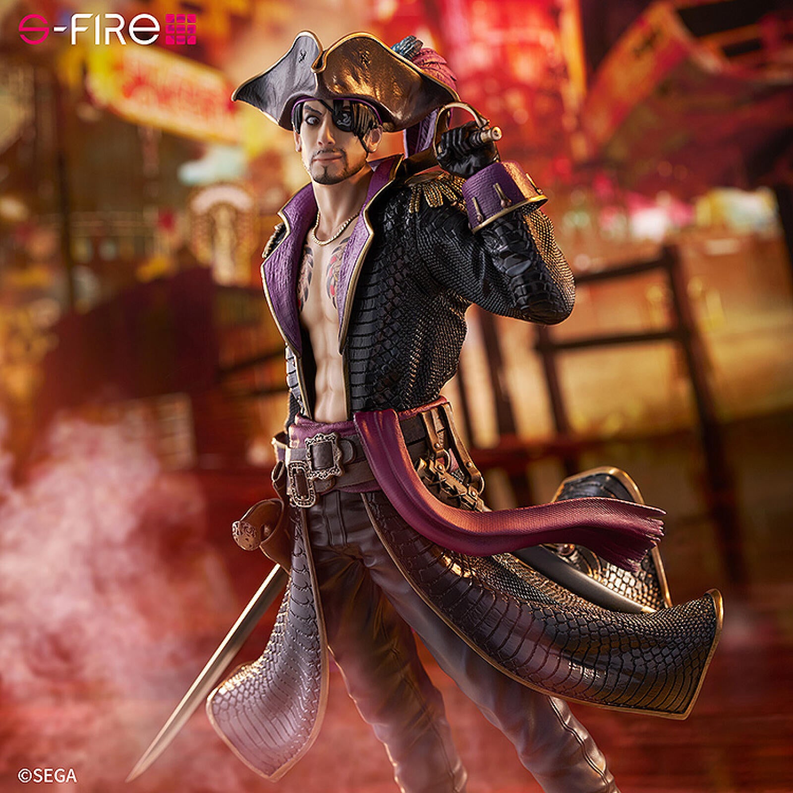 PRE ORDER Like a Dragon, Pirate Yakuza in Hawaii: 1/7 SCALE S-FIRE FIGURE - Goro Majima/ Captain Majima