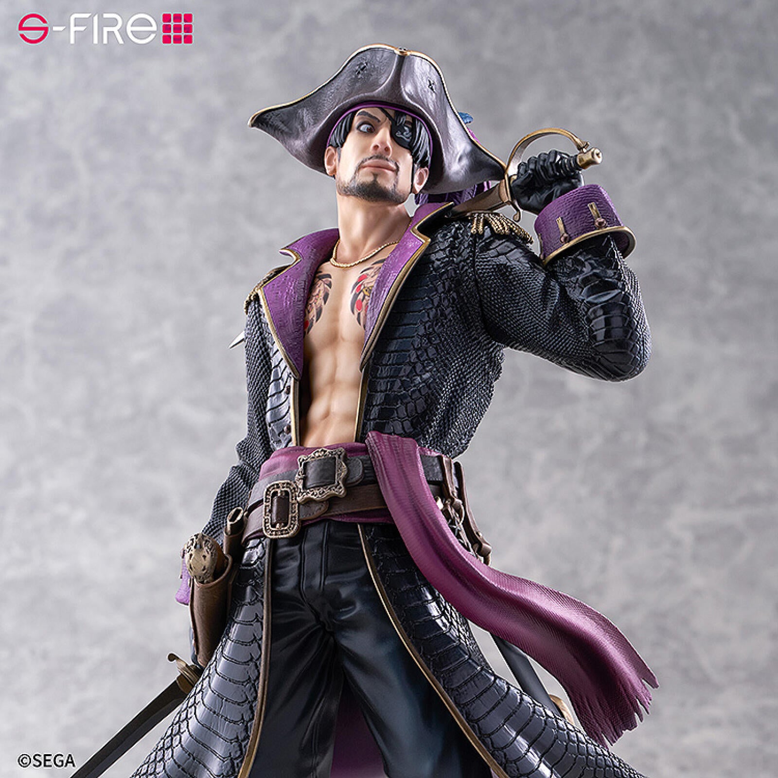 PRE ORDER Like a Dragon, Pirate Yakuza in Hawaii: 1/7 SCALE S-FIRE FIGURE - Goro Majima/ Captain Majima