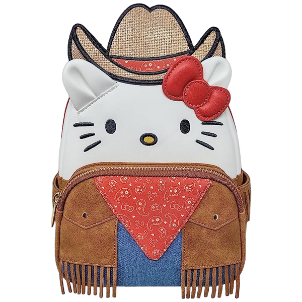 Sanrio - Hello Kitty Western Cosplay 10" Faux Leather Mini Backpack