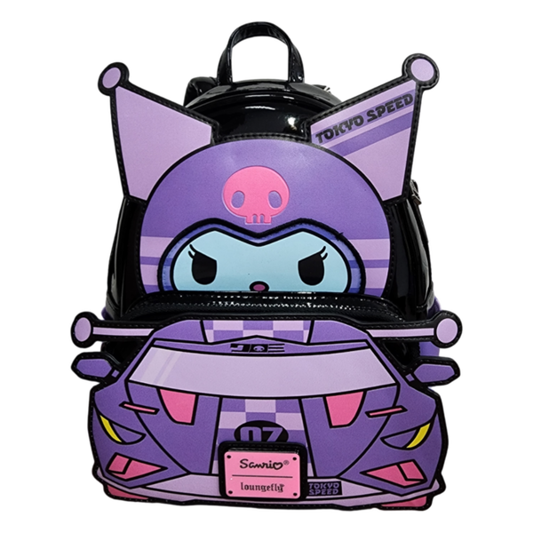 Sanrio - Kuromi Tokyo Speed Cosplay 10" Faux Leather Mini Backpack