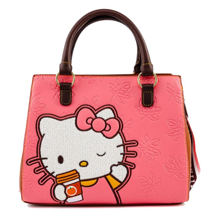 Hello Kitty - Pumpkin Spice Latte Wave 11” Faux Leather Crossbody Bag