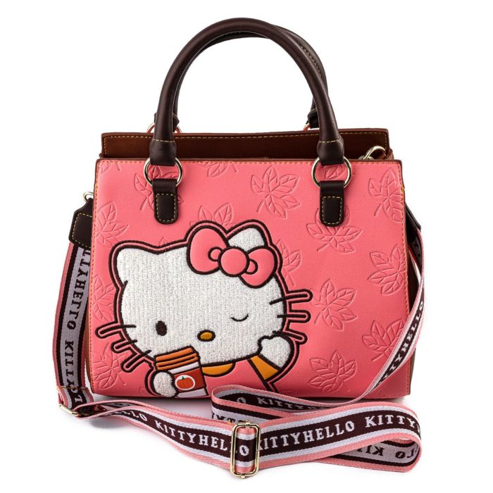 Hello Kitty - Pumpkin Spice Latte Wave 11” Faux Leather Crossbody Bag