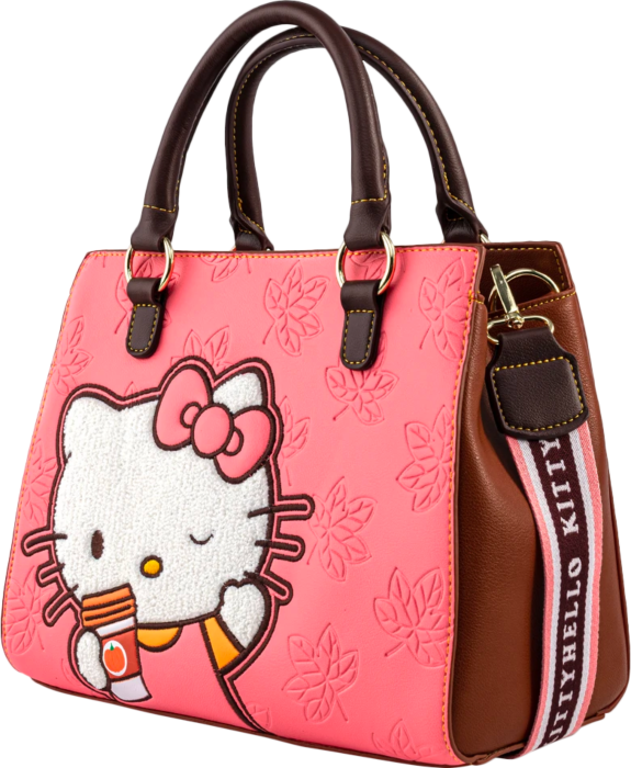 Hello Kitty - Pumpkin Spice Latte Wave 11” Faux Leather Crossbody Bag