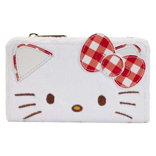 Sanrio - Hello Kitty Gingham Cosplay 4” Faux Leather Flap Wallet