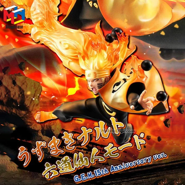 PRE ORDER Naruto Shippuden: G.E.M. FIGURE - Naruto Uzumaki Six Paths Sage Mode 15th Anniversary Version