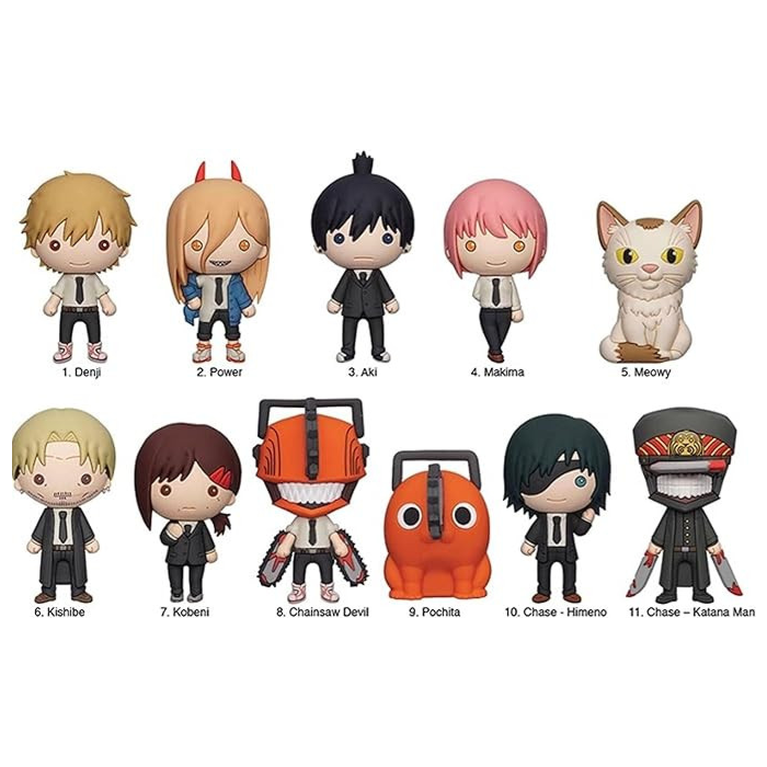 Chainsaw Man - Series 1 3D Figural Foam Bag Clip Blind Bag (Single Unit)