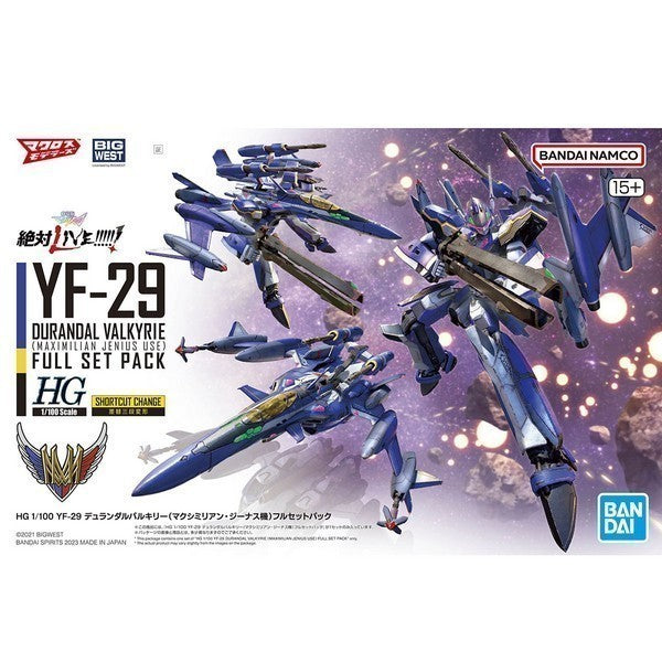 HG 1/100 YF-29 DURANDAL VALKYRIE (Maximillian Jenius Use) FULL SET PACK