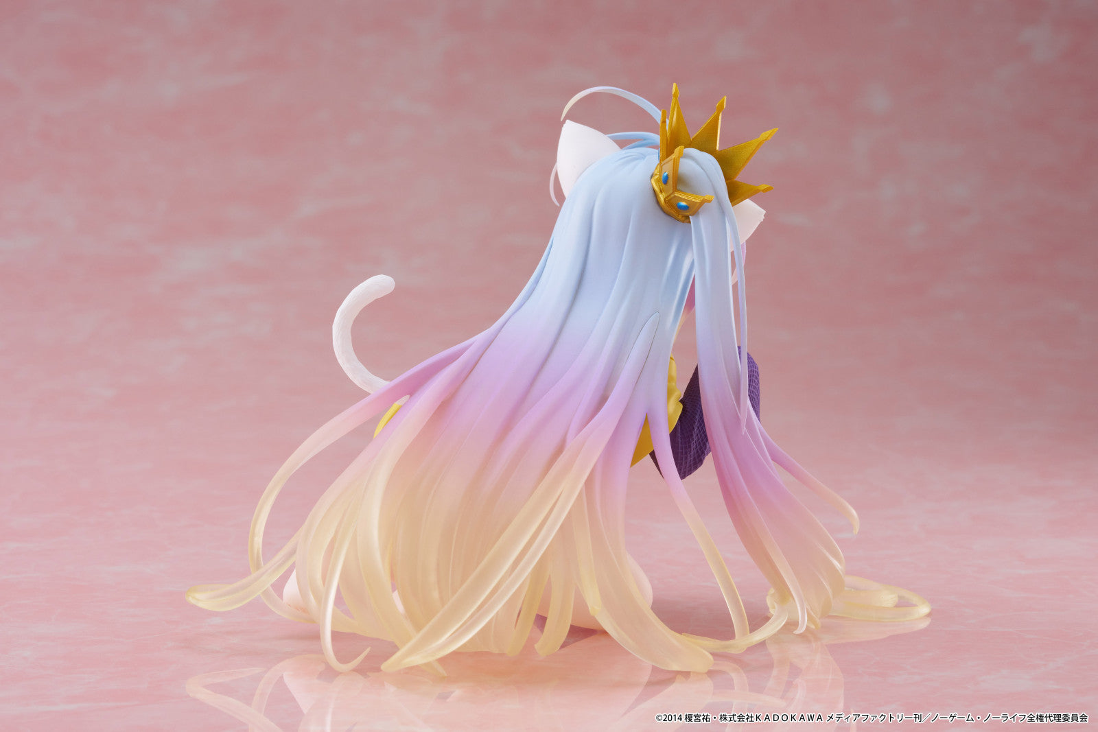 PRE ORDER No Game No Life: DESKTOP CUTE FIGURE - Shiro (Cat Ear T Shirt Version)