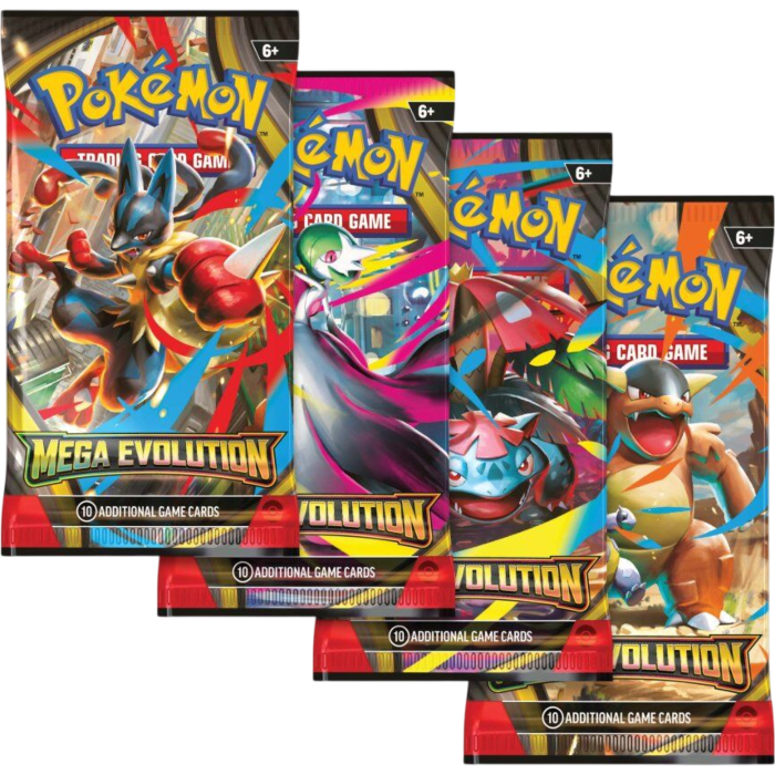 Pokemon - Mega Evolutions Booster Bundle (6 Packs)