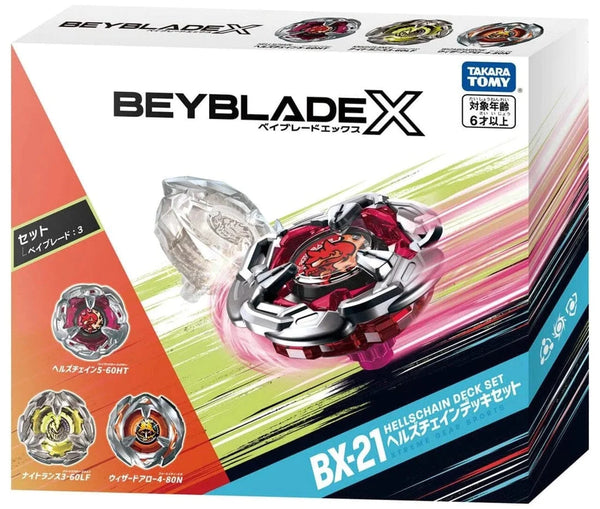 Beyblade X BX-21 Hells Chain Deck Set