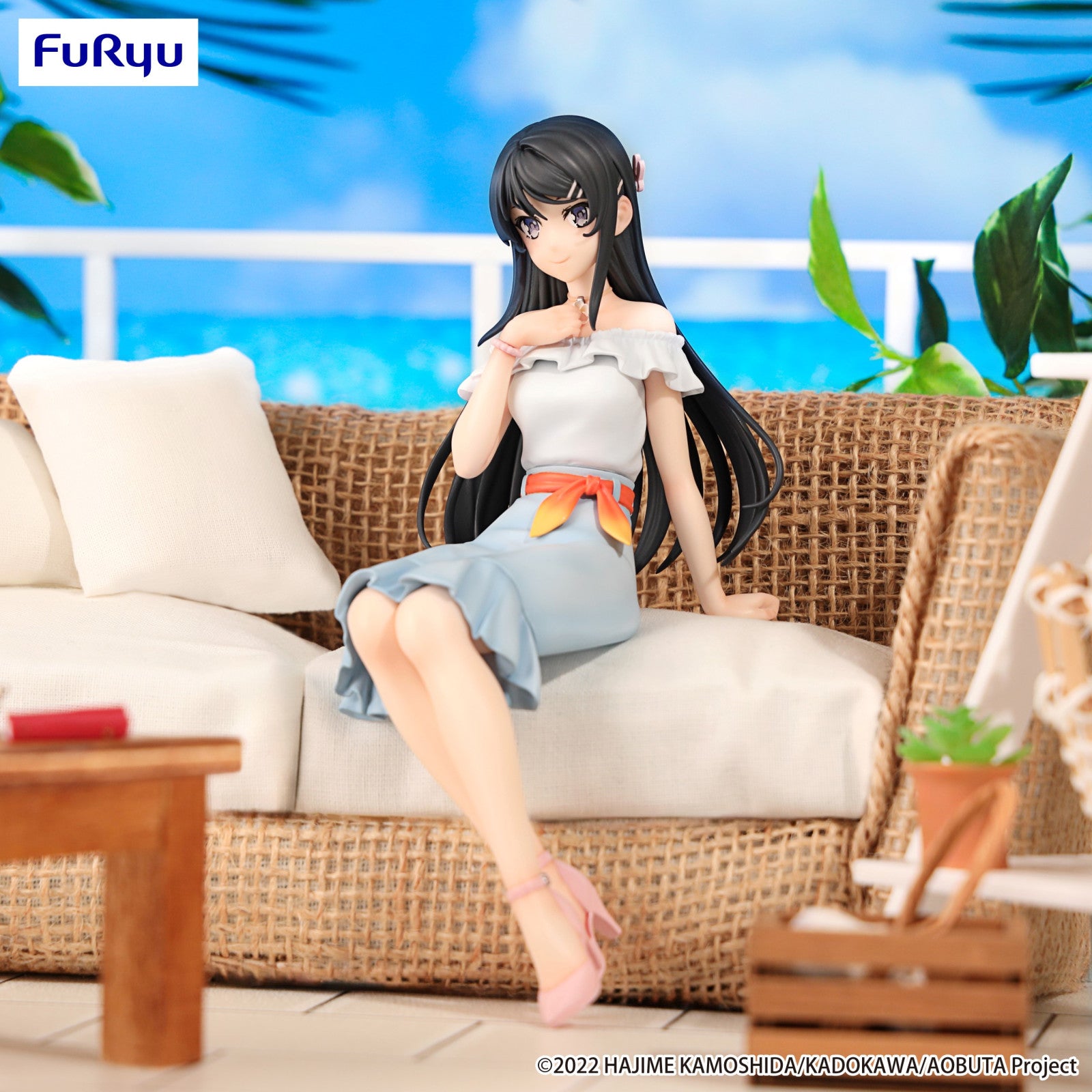 PRE ORDER Rascal Does Not Dream of A Bunny Girl Senpai: NOODLE STOPPER FIGURE - Mai Sakurajima Summer Outfit Version