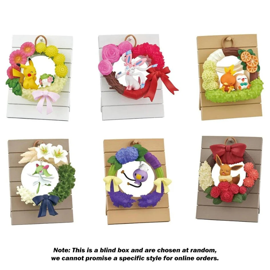 Re-Ment Pokemon Happiness Wreath Collection Mini Figure Blind Box