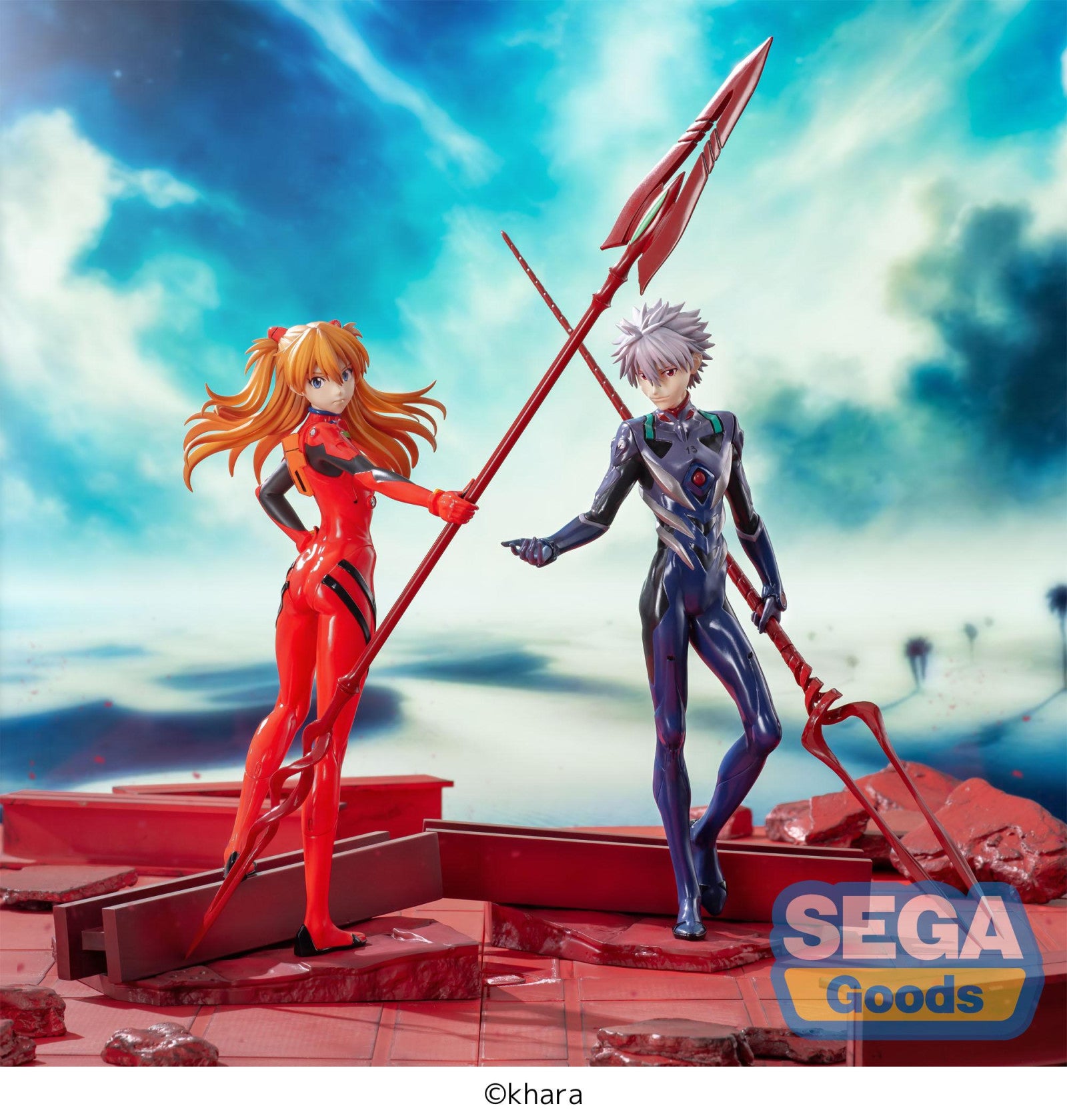 PRE ORDER Rebuild of Evangelion: 3.0+1.0 Thrice Upon a Time: LUMINASTA FIGURE - Asuka Shikinami Langley X Spear of Cassius