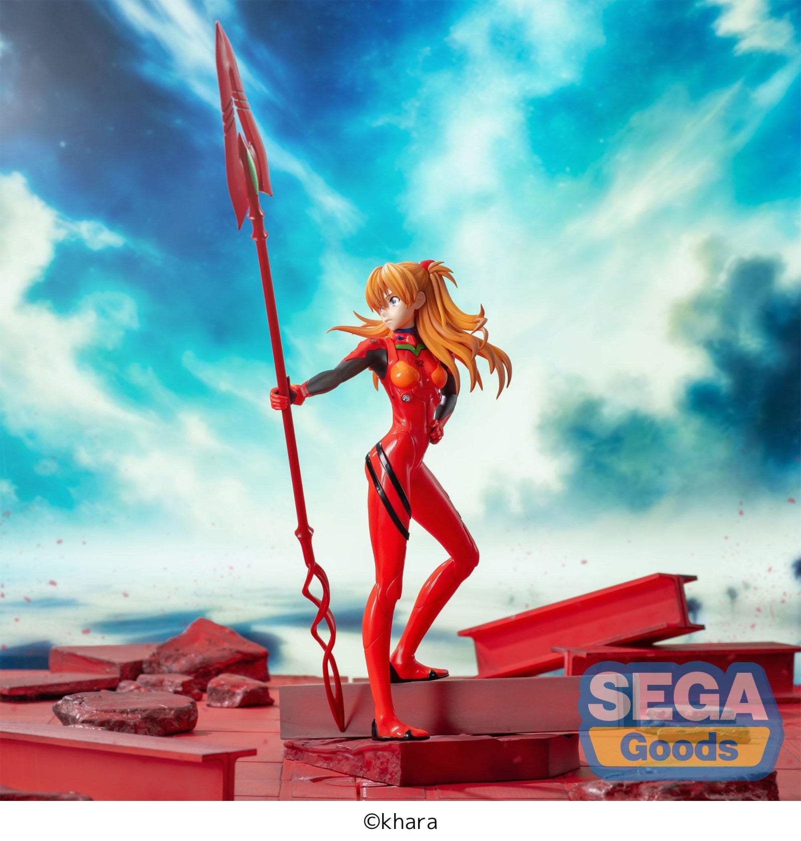 PRE ORDER Rebuild of Evangelion: 3.0+1.0 Thrice Upon a Time: LUMINASTA FIGURE - Asuka Shikinami Langley X Spear of Cassius