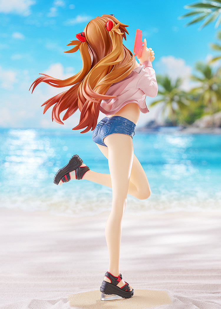 PRE ORDER Rebuild of Evangelion: POP UP PARADE L SIZE - Beach Queens Asuka Shikinami Langley