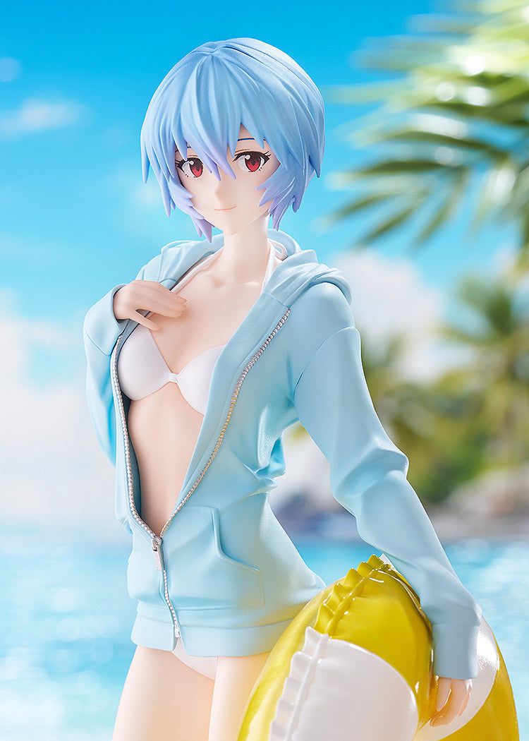 PRE ORDER Rebuild of Evangelion: POP UP PARADE L SIZE - Beach Queens Rei Ayanami