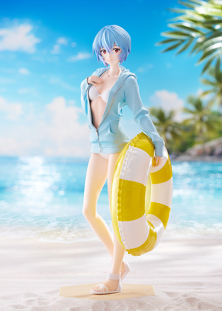 PRE ORDER Rebuild of Evangelion: POP UP PARADE L SIZE - Beach Queens Rei Ayanami