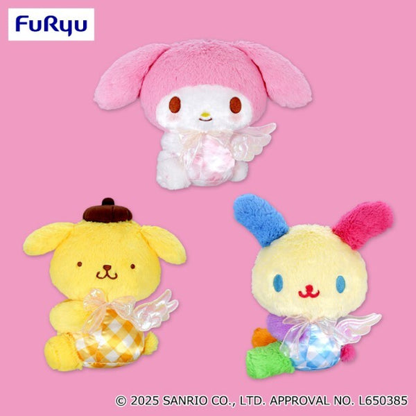 Sanrio Emo-Cute Angel BIG Plush Pompompurin & My Melody & Usahana