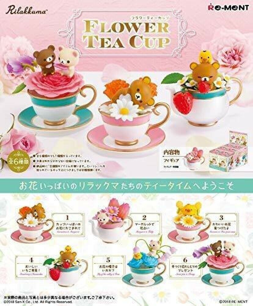 Re-Ment Rilakkuma Flower Tea Cup