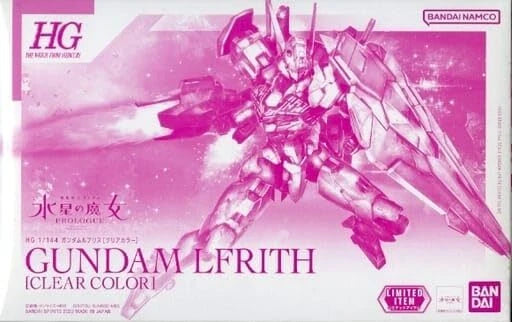 P-Bandai HG 1/144 Gundam Lfrith Clear Color The Witch Mercury Model Kit