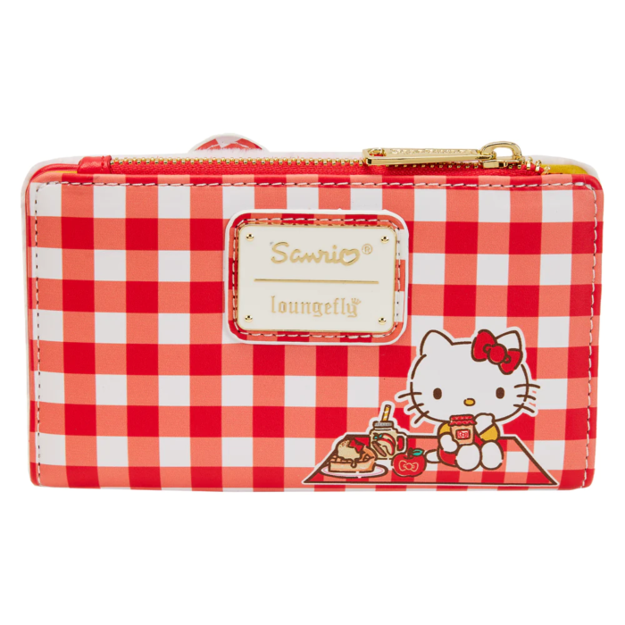 Sanrio - Hello Kitty Gingham Cosplay 4” Faux Leather Flap Wallet