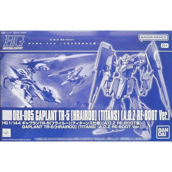 P Bandai HG 1/144 GAPLANT TR-5 HRAIROO TITANS A.O.Z RE-BOOT Ver