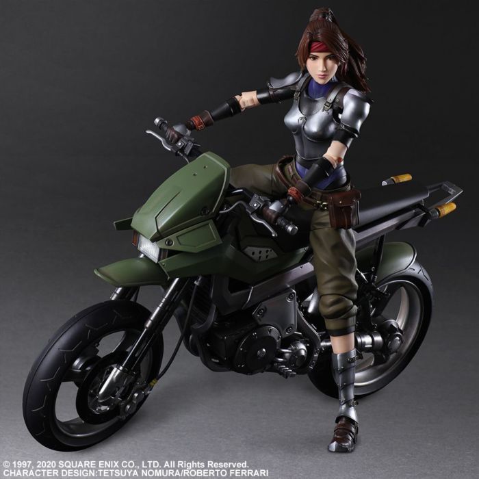 Final Fantasy VII - Jessie, Cloud & Motorcycle Play Arts Kai 10” Action Figure Set
