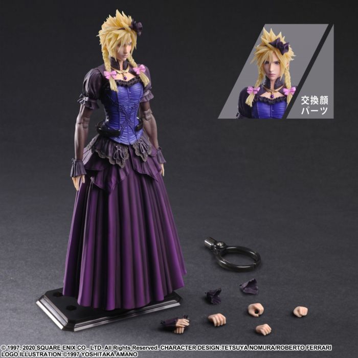 Final Fantasy VII Remake - Cloud Strife in Dress Play Arts Kai 11” Action Figure