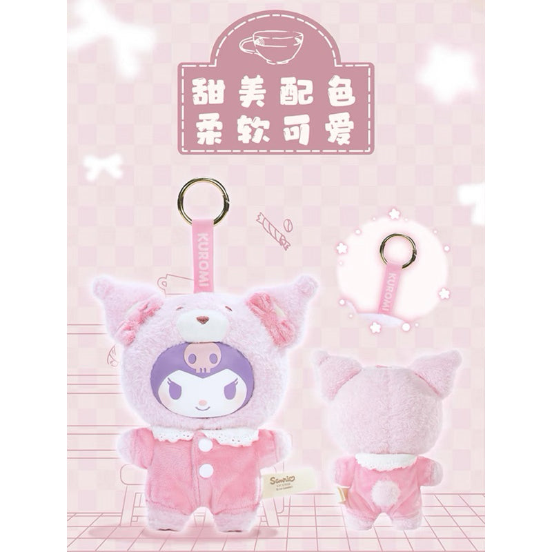 Kuromi: PLUSH KEYCHAIN - Peach Berry Latte