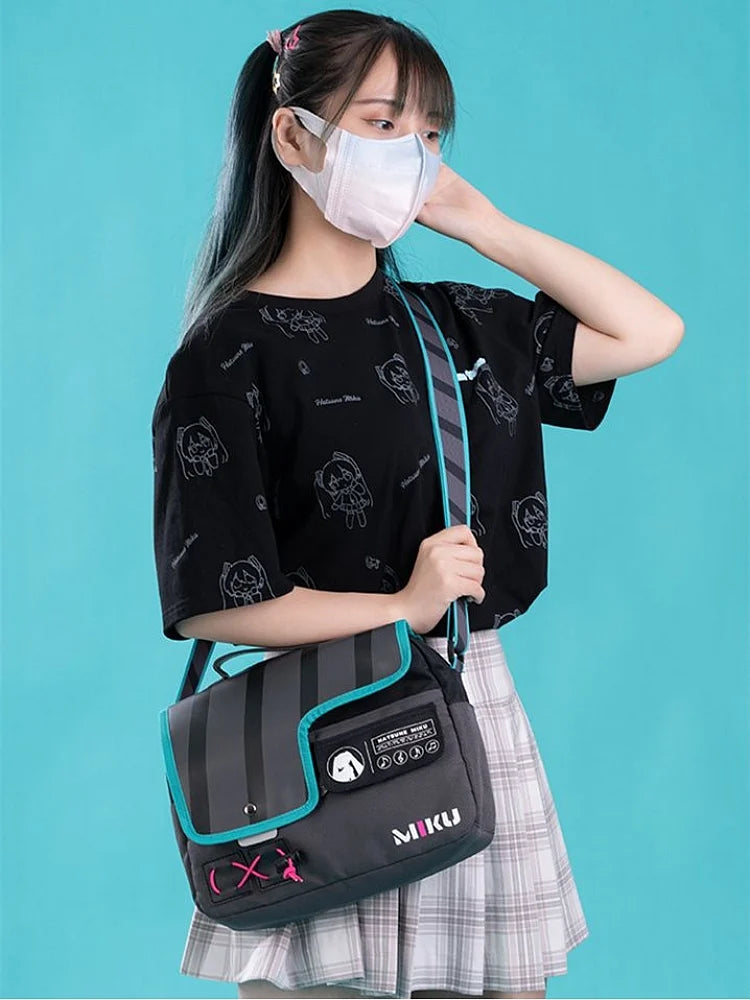 Hatsune Miku Dark Gray Crossbody Bag