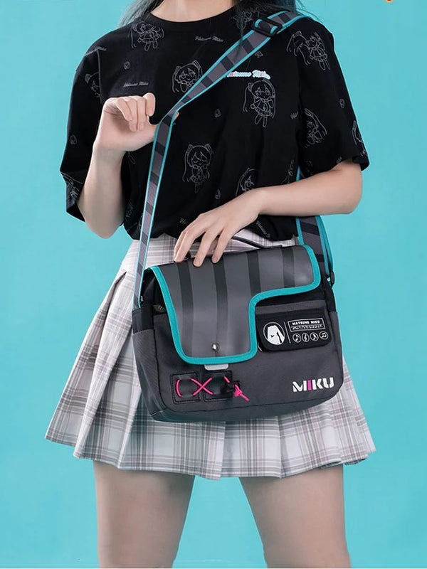 Hatsune Miku Dark Gray Crossbody Bag