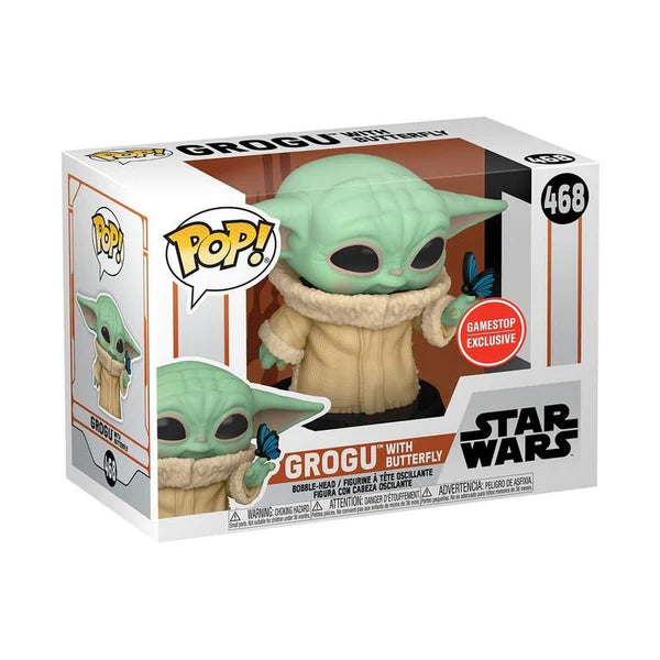 Star Wars: Mandalorian - Grogu w/Butterfly Pop!