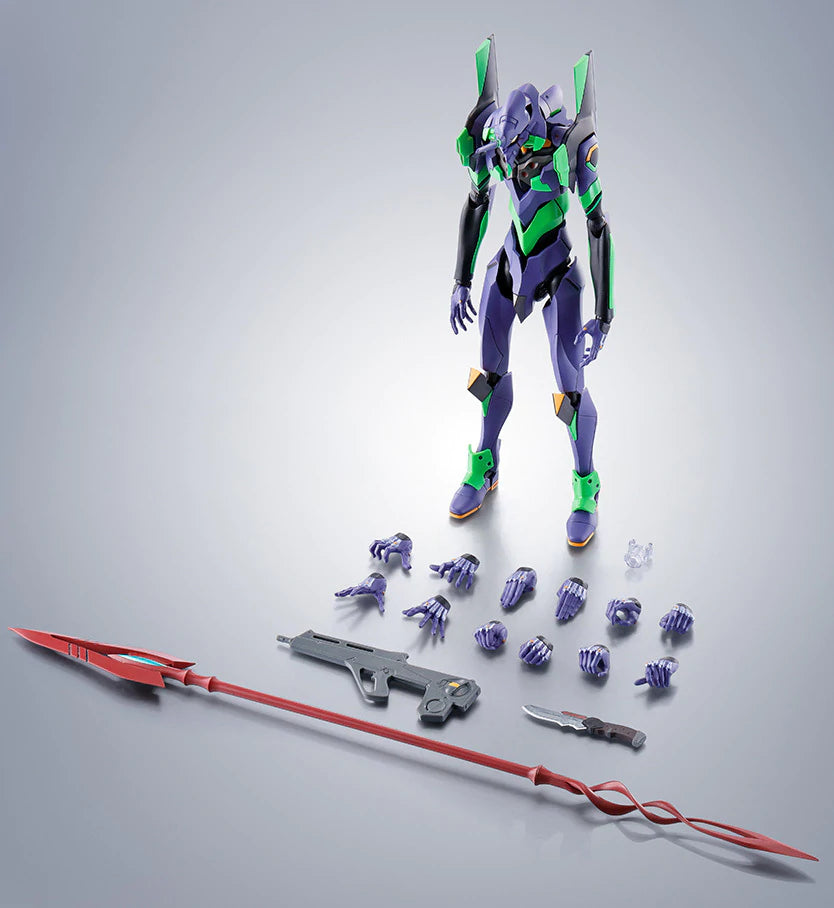 Robot Spirit Evangelion [Side Eva] Evangelion Unit 1 + Cassius Spear (Renewal Color Edition) Approx. 170mm ABS & PVC Pre-Painted Movable Figure.