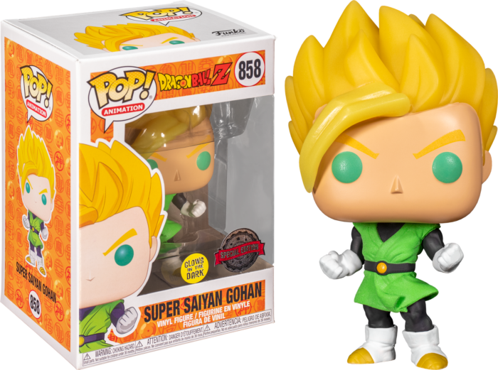 Dragon Ball Z - Super Saiyan Gohan in Green Suit Glow in the Dark Pop! Vinyl Figure