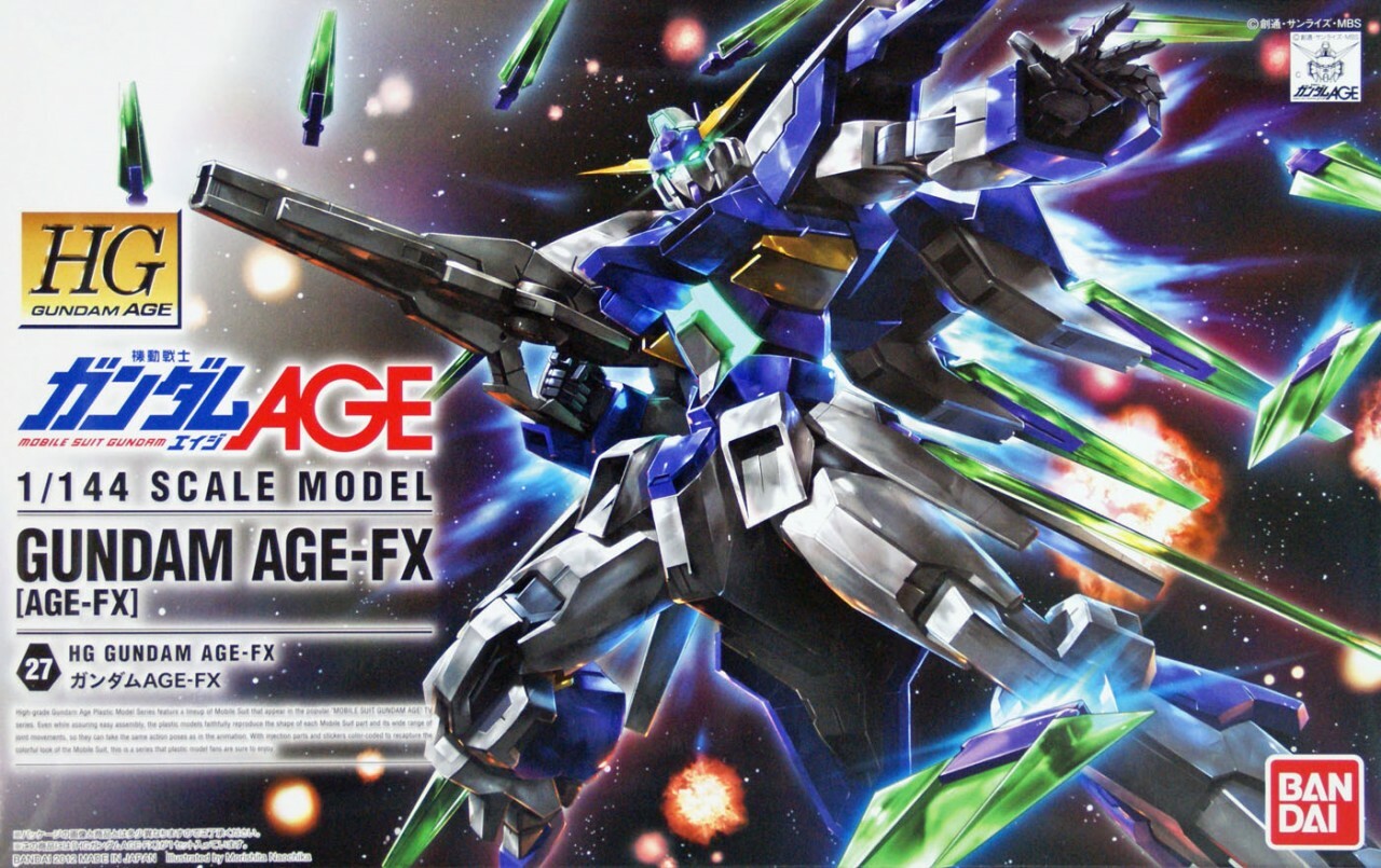 Bandai Gundam HG AGE-27 Gundam AGE-FX 1/144 Scale Kit