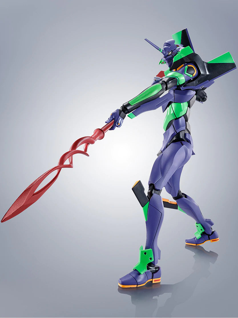 Robot Spirit Evangelion [Side Eva] Evangelion Unit 1 + Cassius Spear (Renewal Color Edition) Approx. 170mm ABS & PVC Pre-Painted Movable Figure.