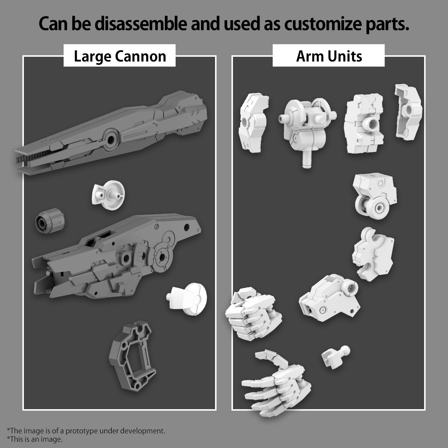 30MM 1/144 OPTION PARTS SET 11 (LARGE CANNON / ARM UNIT)
