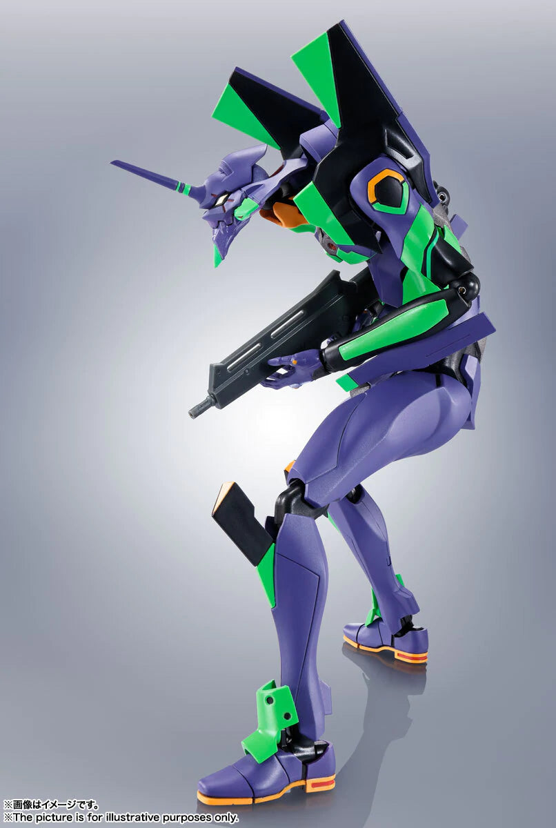 Robot Spirit Evangelion [Side Eva] Evangelion Unit 1 + Cassius Spear (Renewal Color Edition) Approx. 170mm ABS & PVC Pre-Painted Movable Figure.