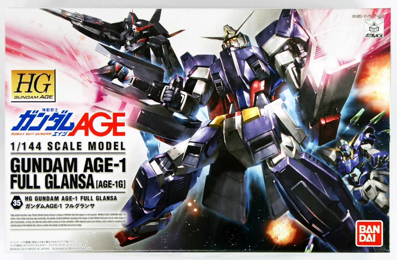 Bandai Gundam HG AGE-35 AGE-1 Full Glansa (Age-1G)1/144 Scale Kit