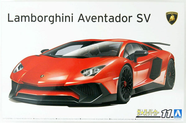 Aoshima The Super Car 1/24 '15 Lamborghini Aventador SV Plastic Model