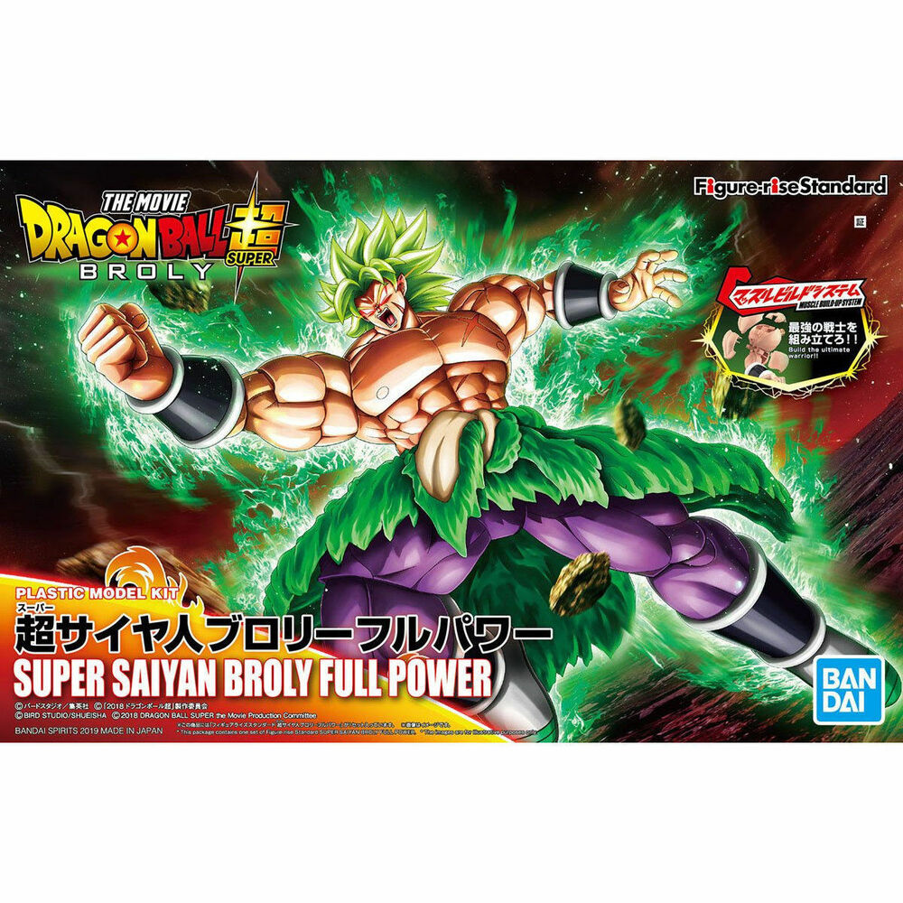 Bandai Super Saiyan Broly Full Power Figure-Rise Standard Model Kit from Dragon Ball Super
