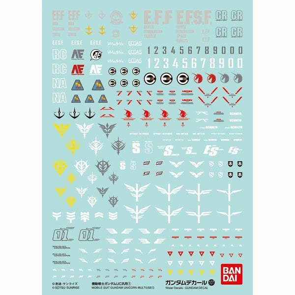 GUNDAM DECAL 107 MOBILE SUIT GUNDAM UNICORN MULTIUSE ①