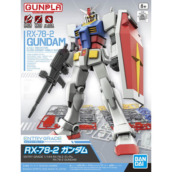 Mobile Suit Gundam Rx-78-2 Gundam 1/144 Entry Grade Model Kit