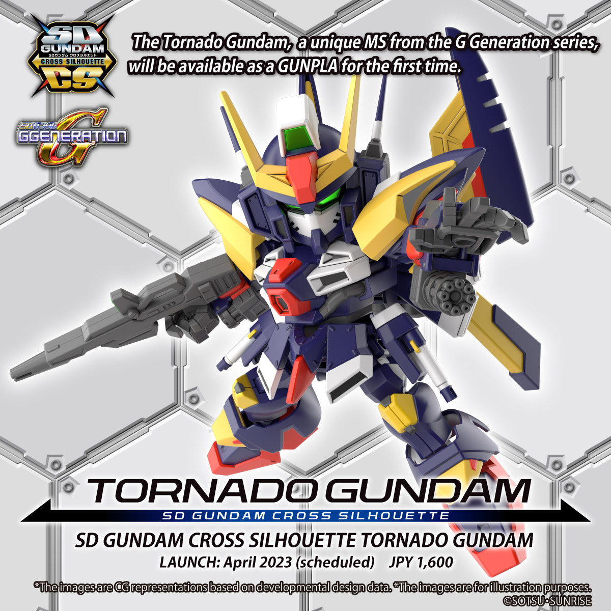 SD GUNDAM CROSS SILHOUETTE TORNADO GUNDAM