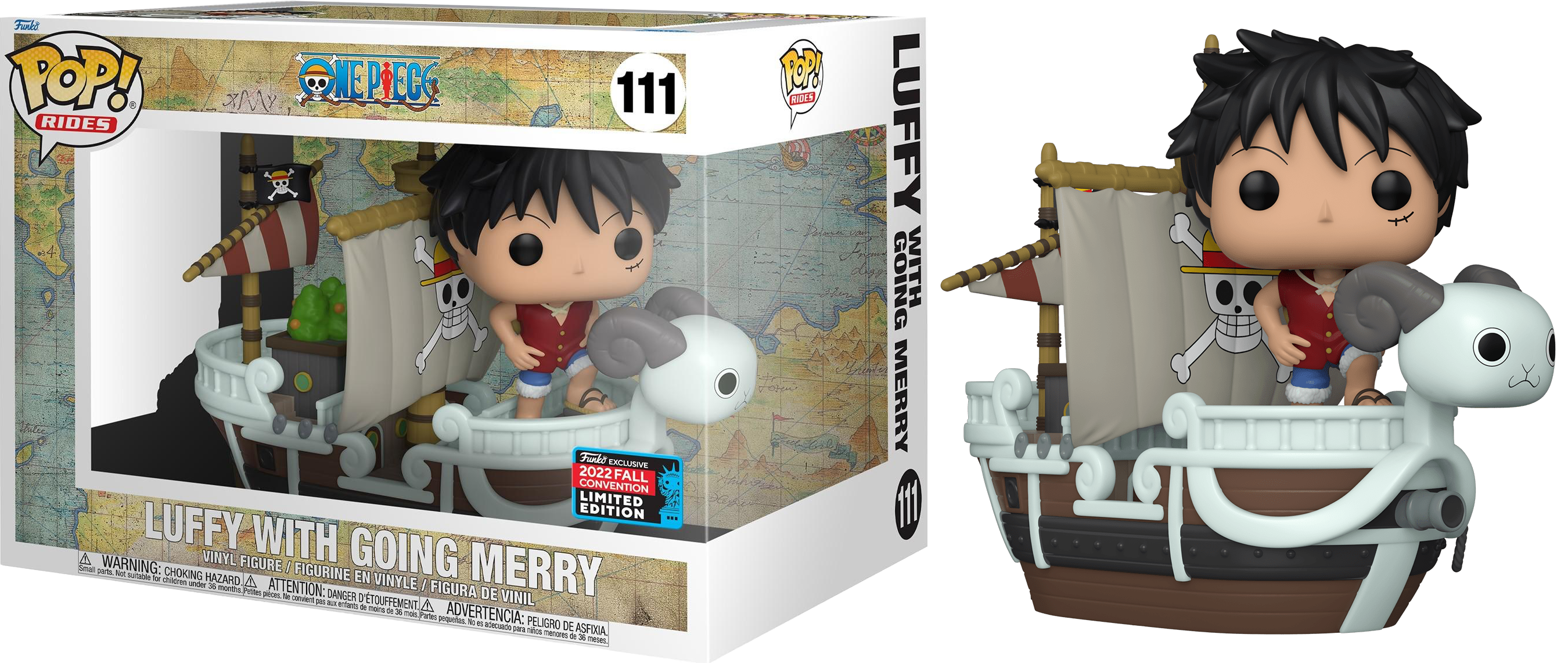 One Piece - Luffy w/Going Merry Pop! Ride New York Comic Con 2022 [RS]